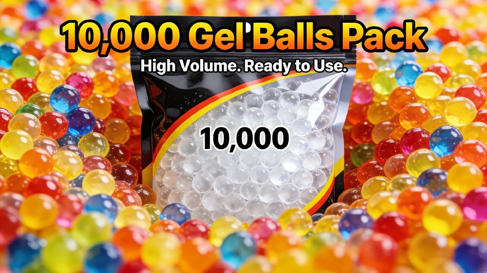 10,000 Gel Balls Pack | Gel Blaster Ammo
